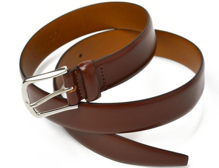 Andrea D'AMICO Golden calf leather belt