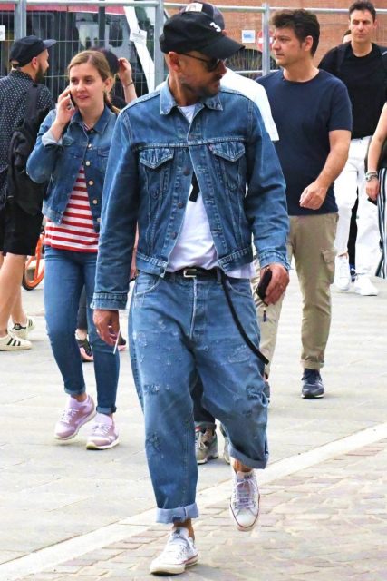 Denim-on-denim is a men's coordinate that has been adopted by the leading fashion icons of the era