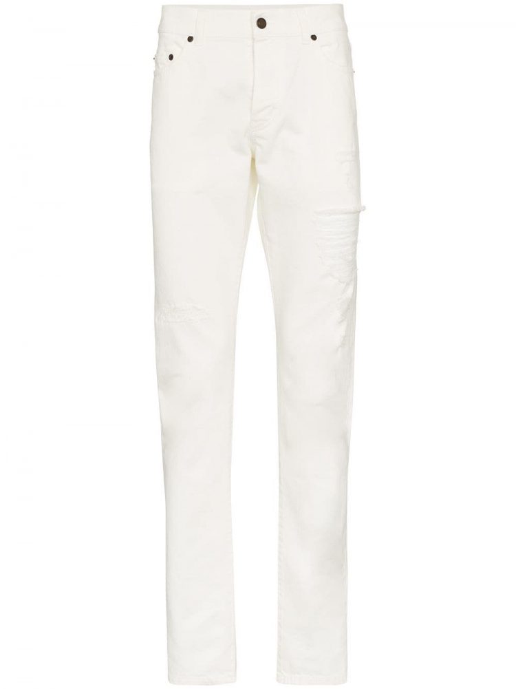 Saint Laurent White Jeans