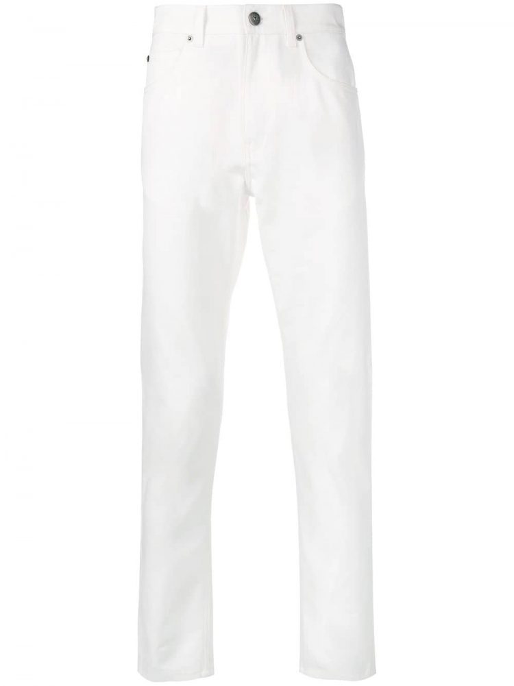 Salvatore Ferragomo White Jeans