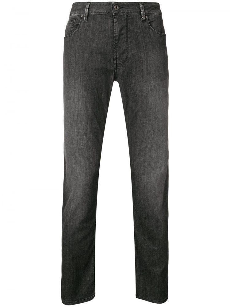 Emporio Armani Black Washed Denim