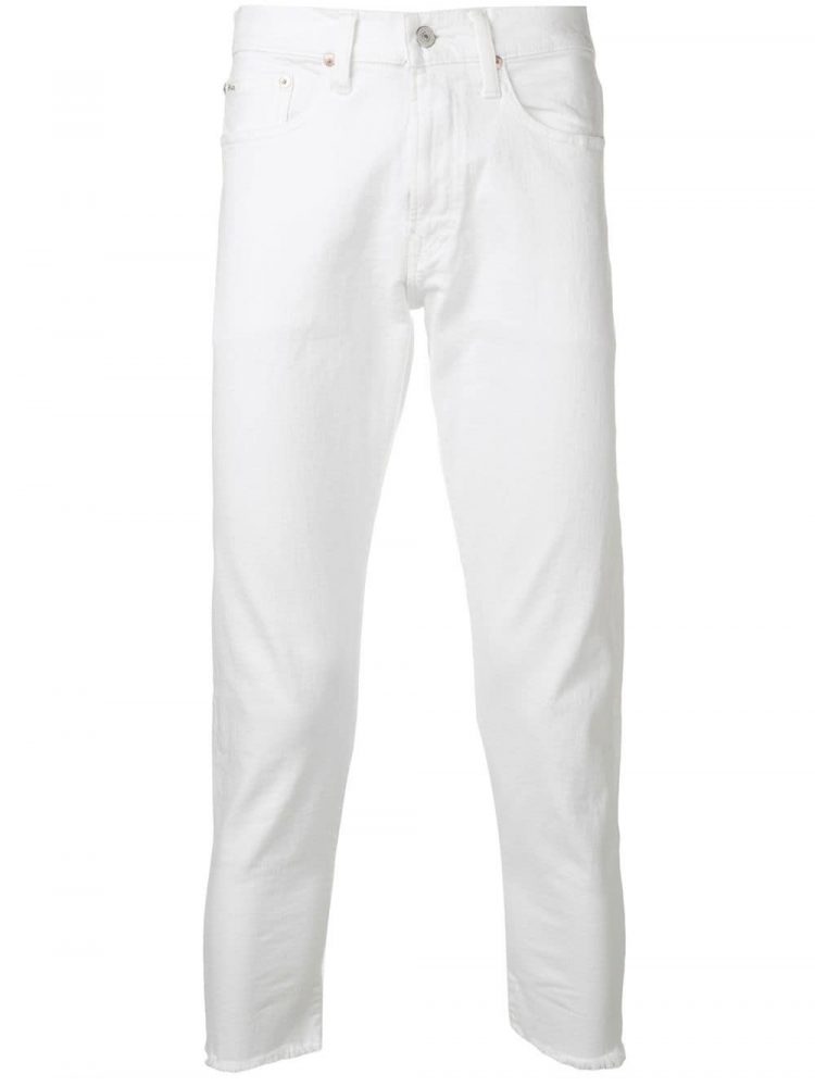 Polo Ralph Laurent Cutoff White Jeans