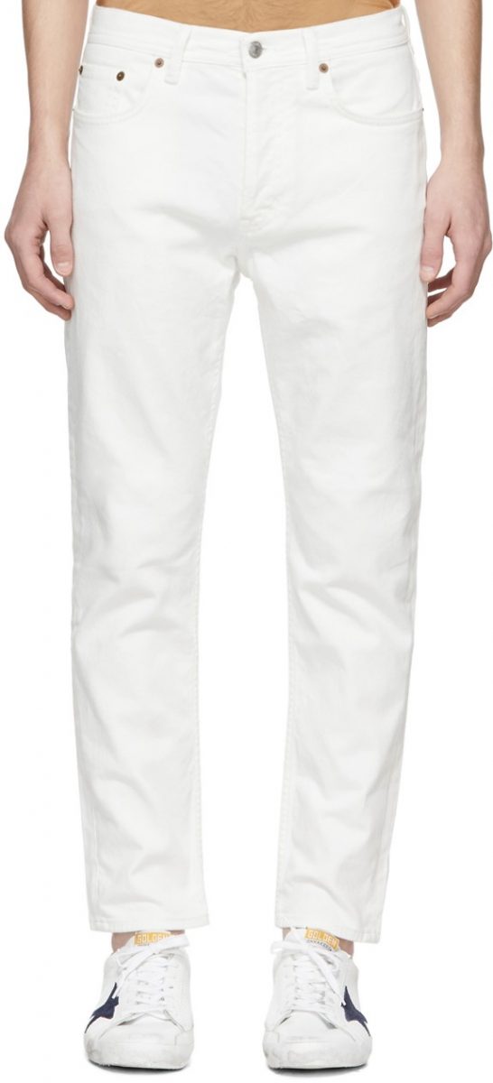 Acne Studios Tapered White Jeans