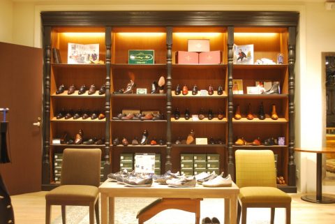 Trading Post WHITE LABEL" with famous imported shoes such as Tricker's and Allen Edmonds.