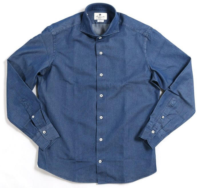 The leader of the recent chambray/denim shirt boom! Chambray shirts from " Giannetto