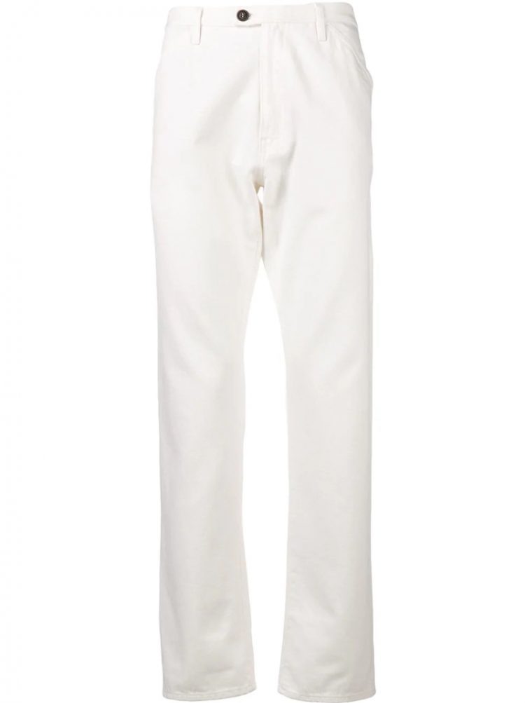 FORTELA Straight White Pants