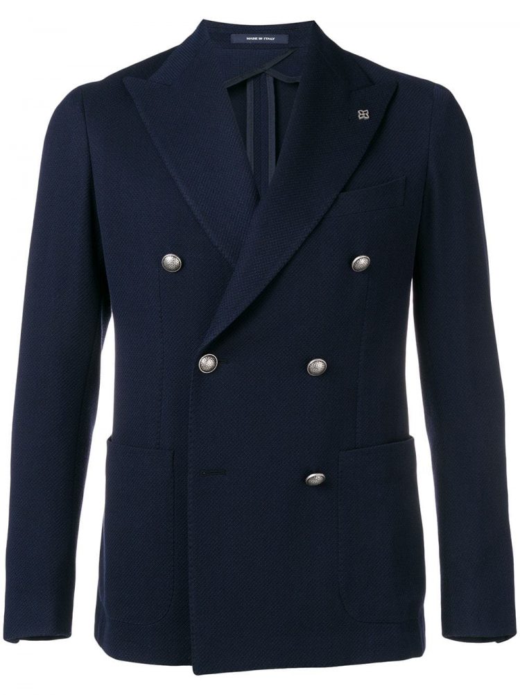 Tagliatore Double Breasted Blazer Navy