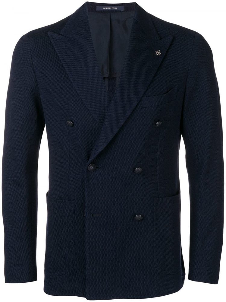 Tagliatore Navy Double Breasted Jacket