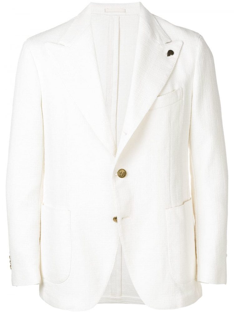 Recommended brand of white jackets: "Gabriele Pasini