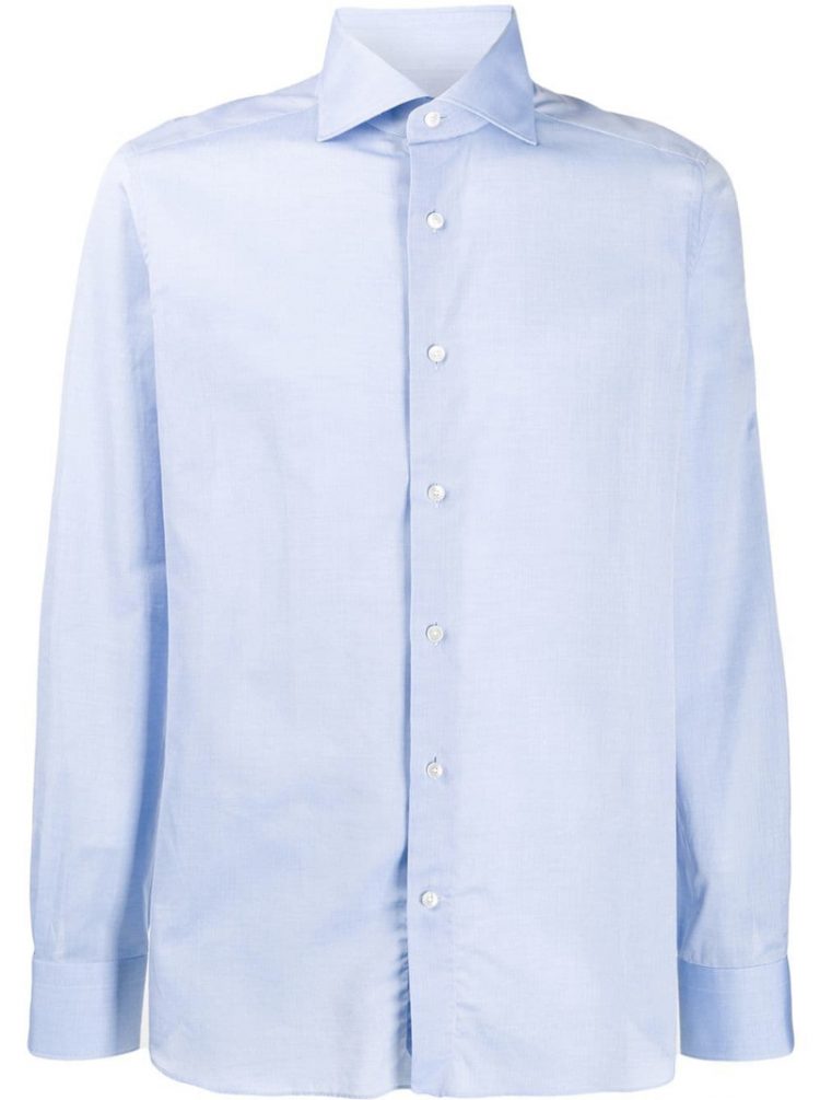 ERMENEGILDO ZEGNA 青シャツ