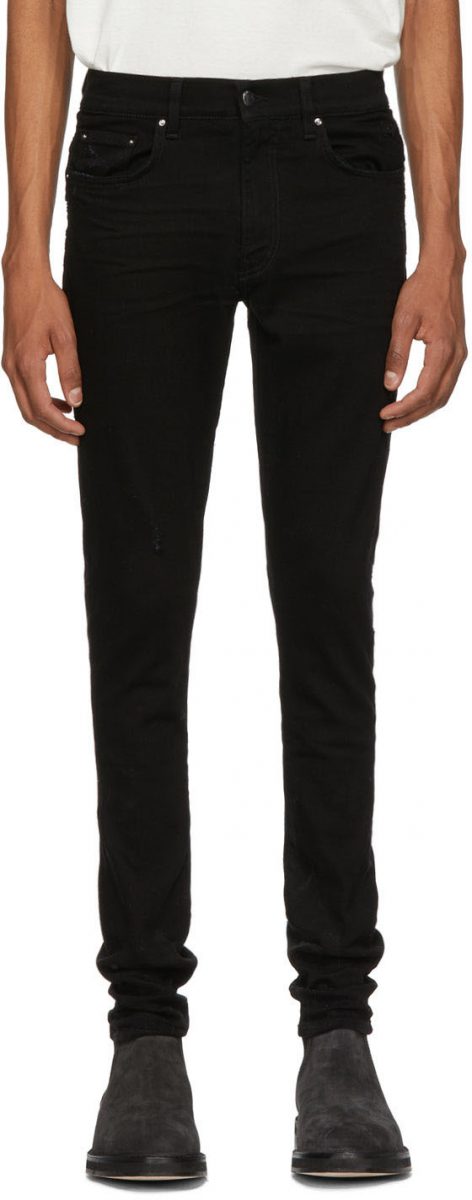 Amiri Black Stacked Jeans