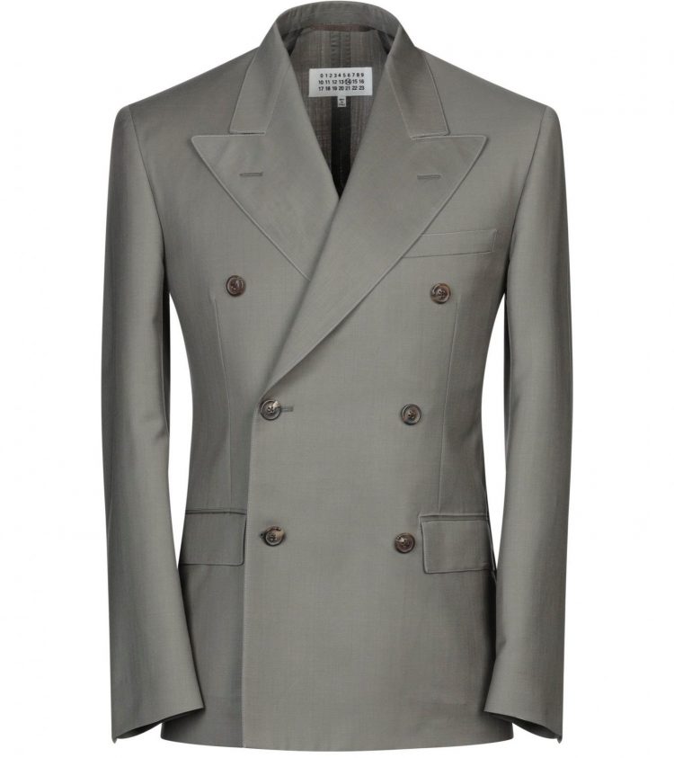 Maison Margiela Gray Double-Breasted Jacket