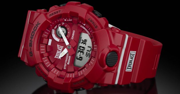 G-SHOCK collaborates with boxing gear hero EVERLAST! The matte red G-SUQUAD ” GBA-800EL ” is now available!