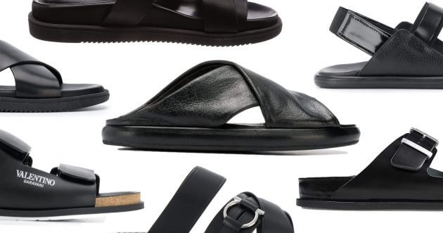 Rich leather sandals for adults, 7 models that go well with dress styles