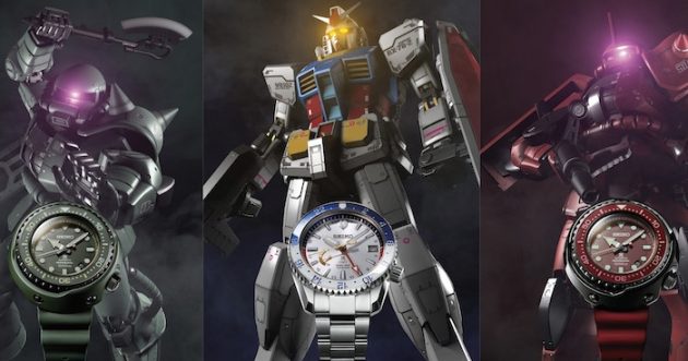 Seiko Prospex Collaboration Watches Featuring “Gundam” and “Shia Zaku” in Their Designs