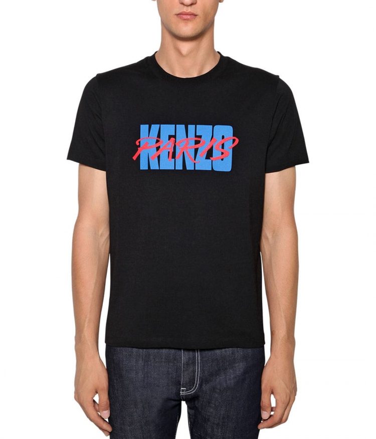 KENZO ロゴプリント コットンジャージーTシャツ