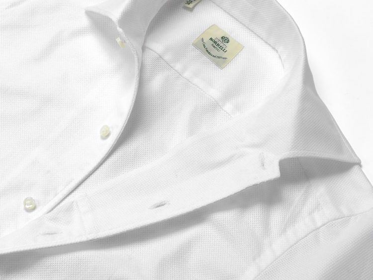 Shirts recommended for Cool Biz (5) Calami weave shirt " LUIGI BORRELLI