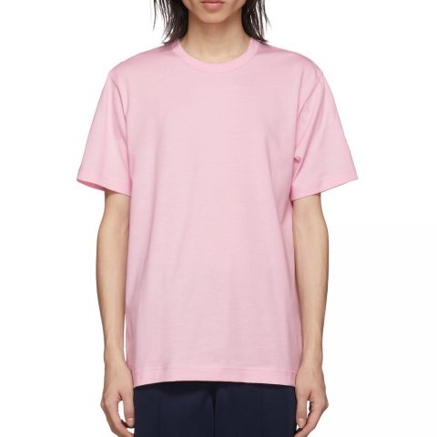 Comme des Garçons Shirt Pink Logo T-Shirt