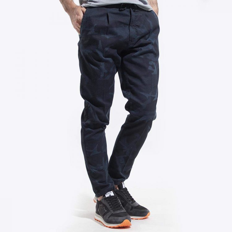 SIVIGLIA Easy Pants" with a camo pattern for a more active look.