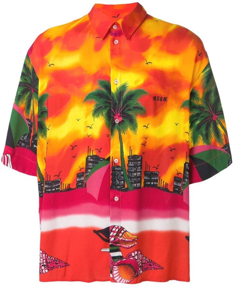MSGM Aloha shirt