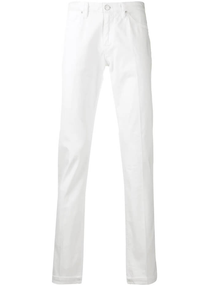 White pants make men's coordination full of summery style! Introducing ...