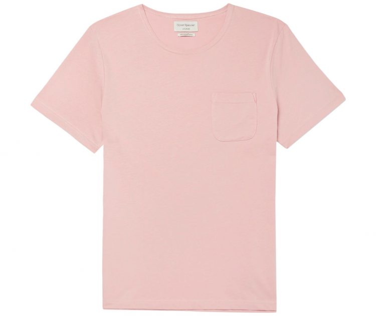Oliver Spencer(オリバースペンサー)ピンクTシャツ