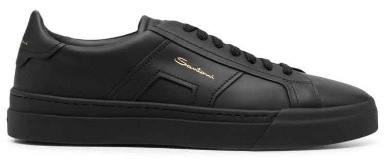 Santoni " double buckle sneaker
