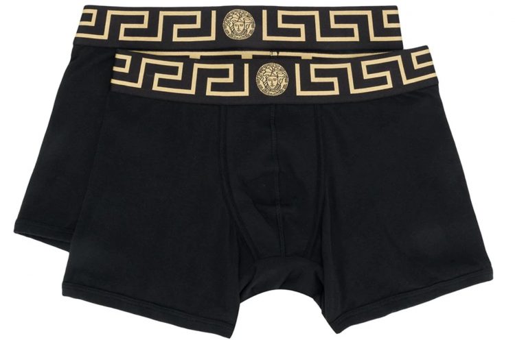 VERSACE Greek Key Boxer Pants, set of 2