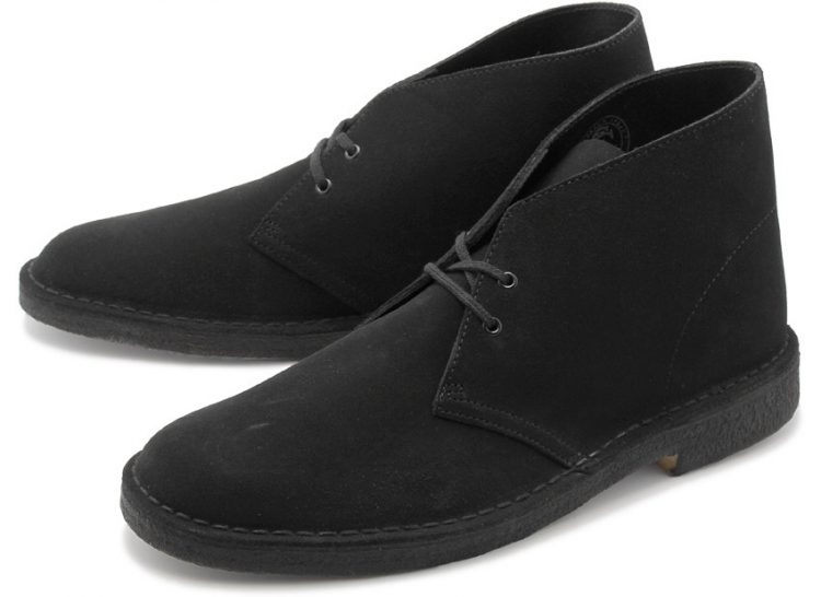 Clarks Desert Boots Black