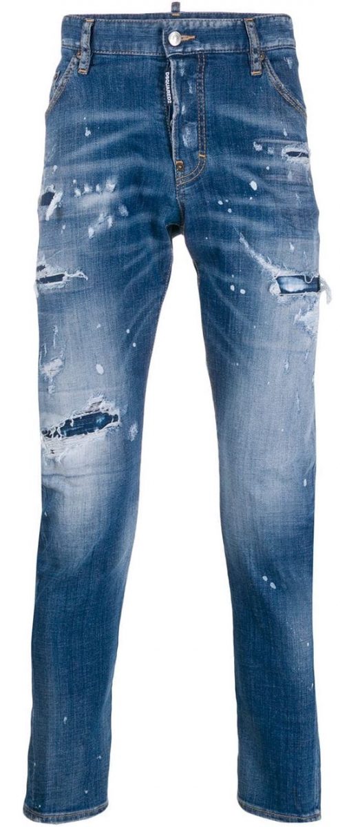 DSQUARED2 Damaged Slim Jeans
