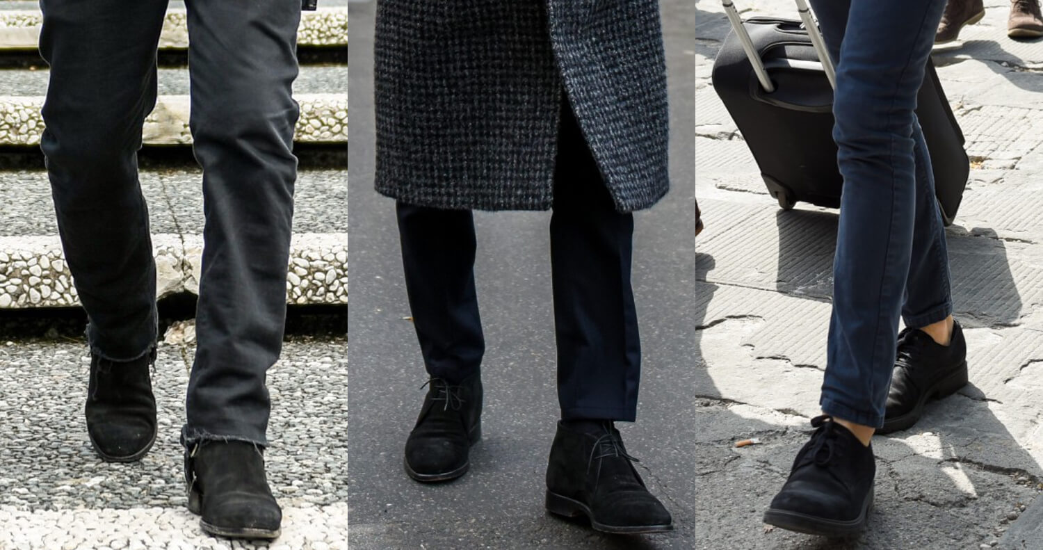 スエード靴を今年買うなら狙い目は黒 旬なメンズコーデの足元に最適な3の理由 メンズファッションメディア Iicfiicf 男前研究所