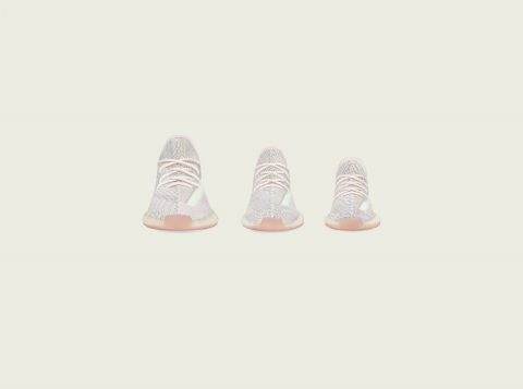 The new "CITRIN" color is available in the family sizes that have become popular in the YEEZY BOOST series.