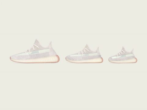 The new "CITRIN" color is available in the family sizes that have become popular in the YEEZY BOOST series.