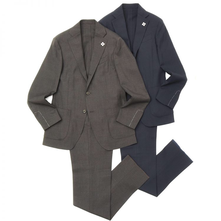 LARDINI EASY WEAR Easy Wear Water-Repellent Wool Nylon Stretch Twill 3B Packable Suit