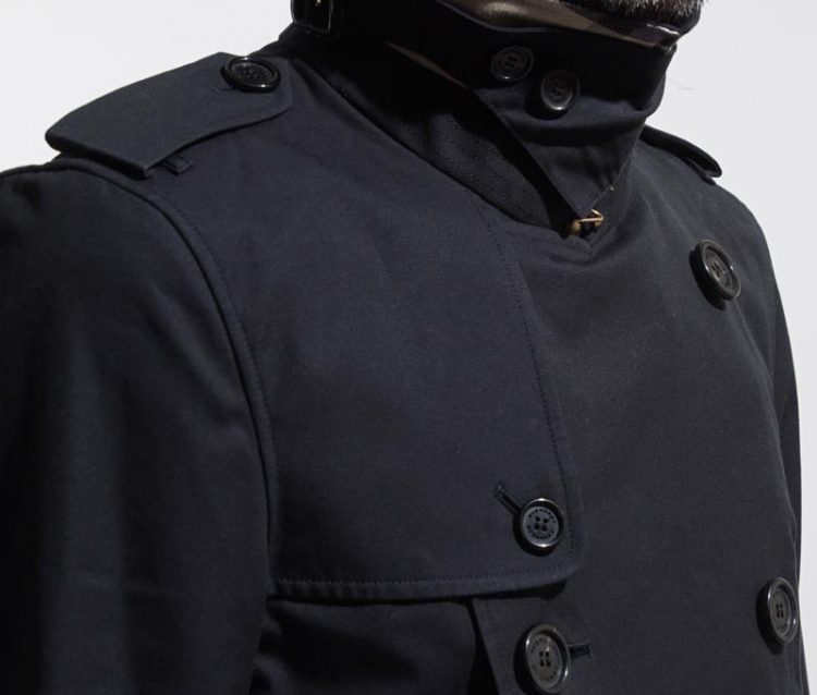 Trench coat detail (2) "gun flap"