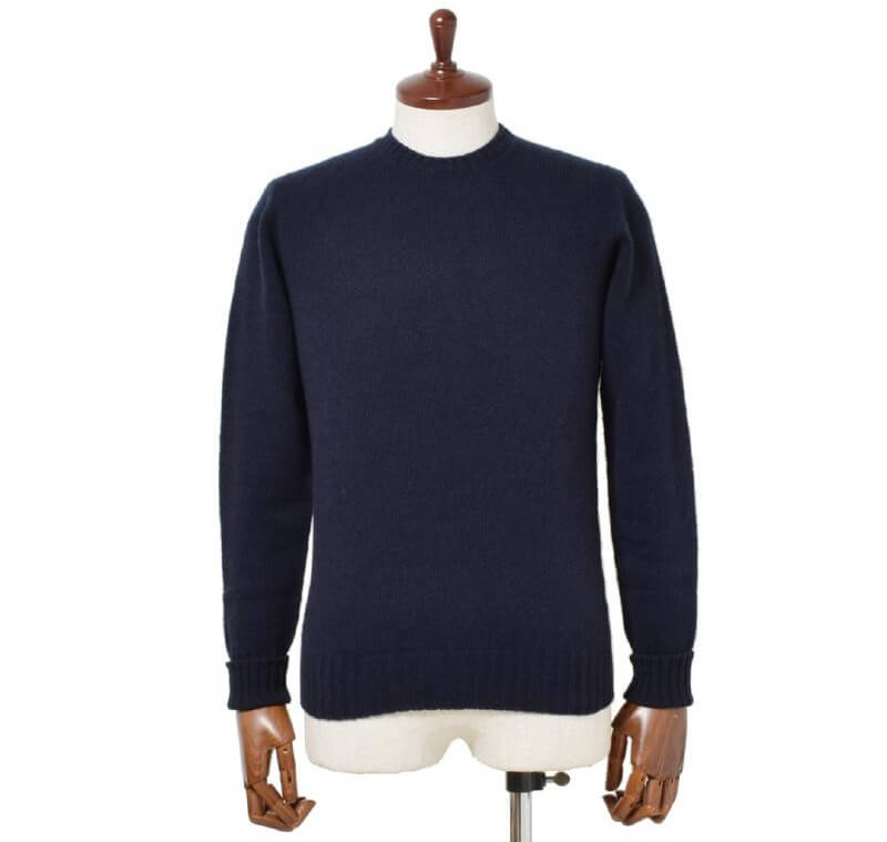 オリジナル セーター トップス 紺 白 ニット セーター