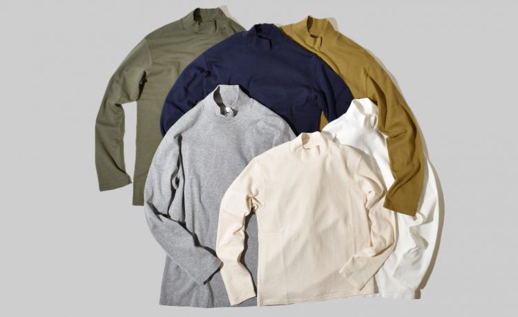 Anatomica Mock Neck T-Shirt Long Sleeve T-Shirt Plain Cut & Sewn Men's Women's ANATOMICA TEE MOCK NECK TEE L/S MADE IN JAPAN Made in Japan