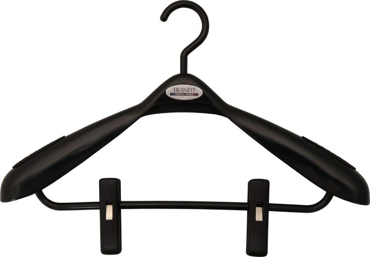 NK Products NK Suit Hanger with Clips M Black 303
