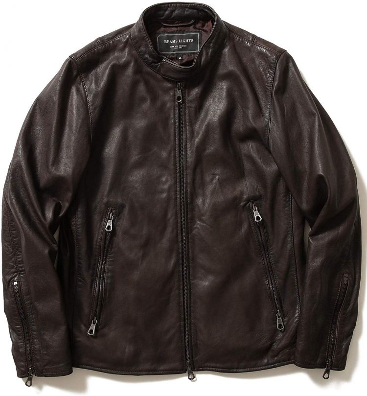 (BEAMS LIGHTS/Blouson/Lamb Leather Single Rider Jacket Men's