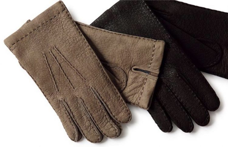 Merola peccary leather gloves