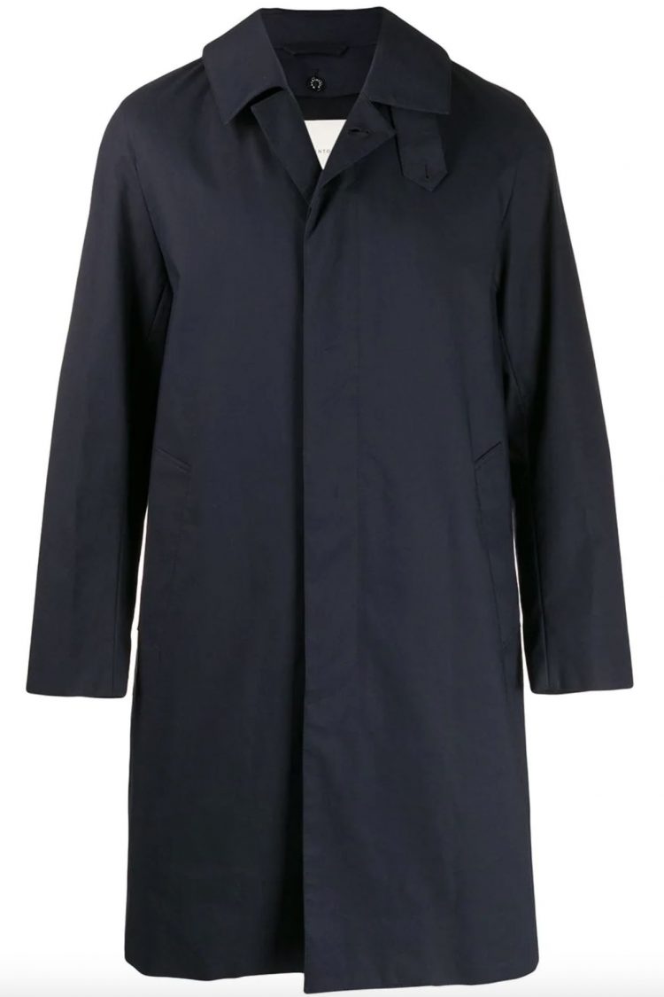MACKINTOSH RAINTEC Cotton Stencil Collar Coat DUNKELD