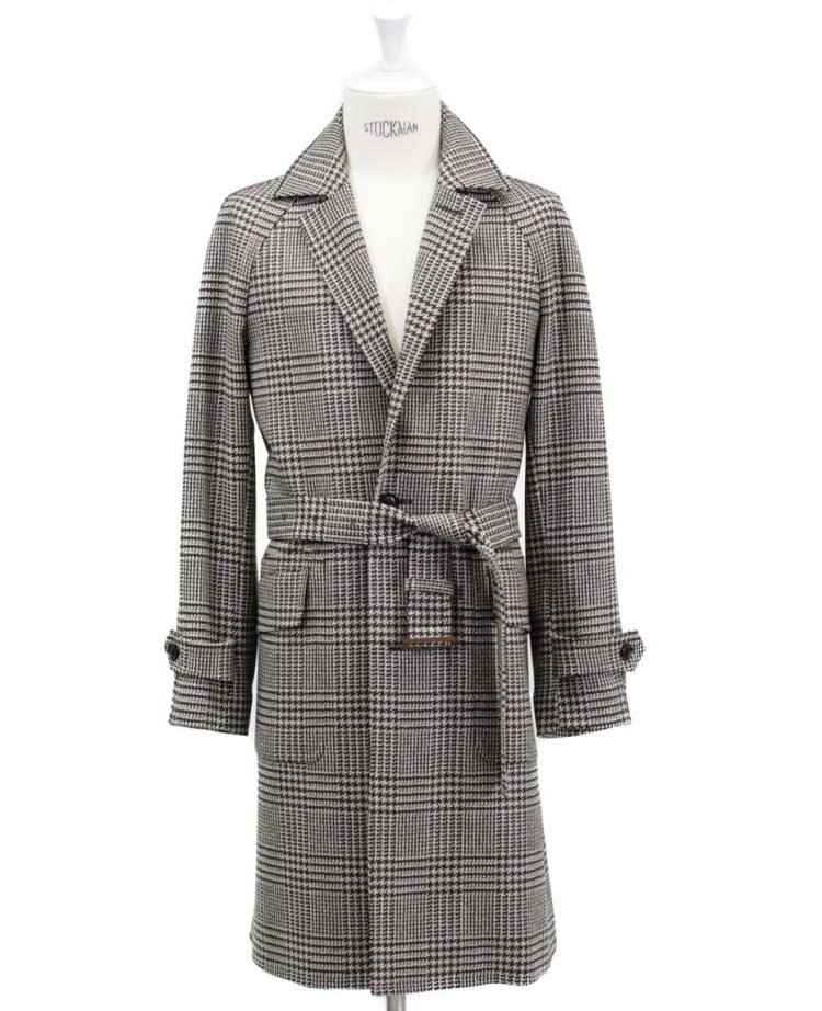 RING JACKET / Ring Jacket Glen Check Coat