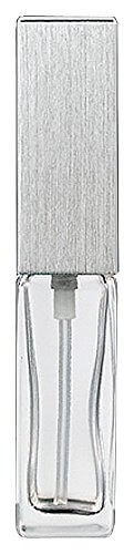 ヤマダアトマイザー 15491 メンズアトマイザー角ビン クリア キャップ ヘアラインシルバー 単品