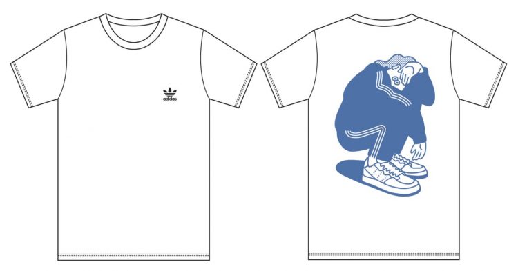 adidas will sell limited edition sneakers in collaboration with popular illustrator "face"! In addition, a custom workshop where you can print on T-shirts will also be held!