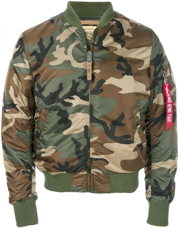 ALPHA INDUSTRIES Camouflage Pattern MA-1