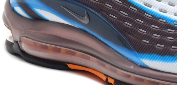 Air Max Deluxe Blue/Wolf Grey/Orange Visible Air Image