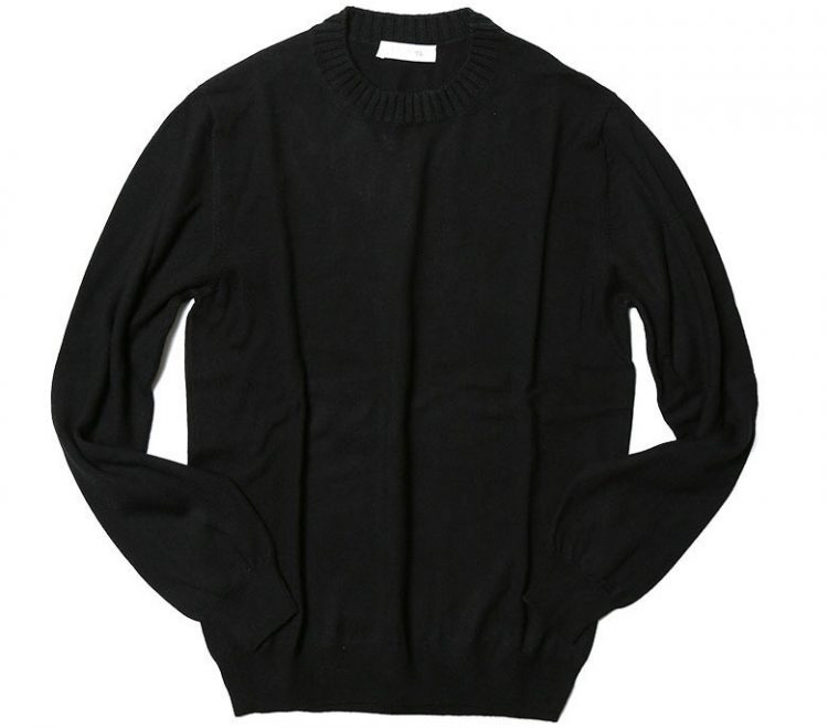 Recommended brand of black knitwear " Cruciani