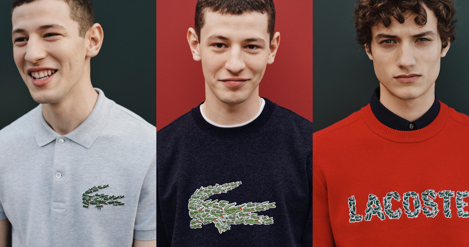 LACOSTEからアイコニックなワニロゴを敷き詰めた19FWホリデー