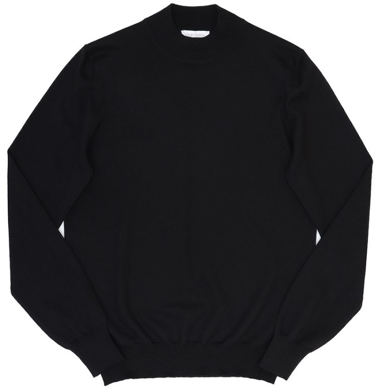 Recommended brand of black knitwear " gran sasso
