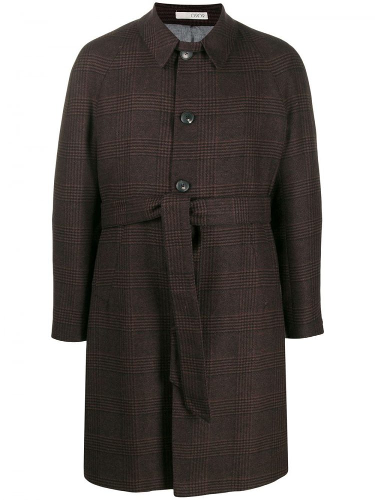0909 (zero nine zero nine) check coat